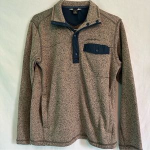 5/$20 SALE🎉 Men’s Eddie Bauer size S brown and navy sweatshirt